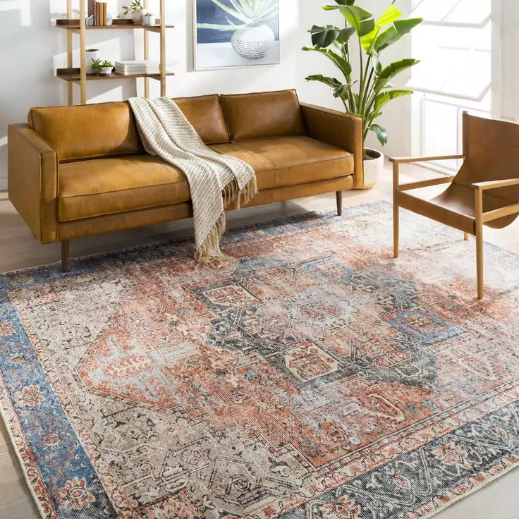 Area Rugs rosman-distressed-washable-rug