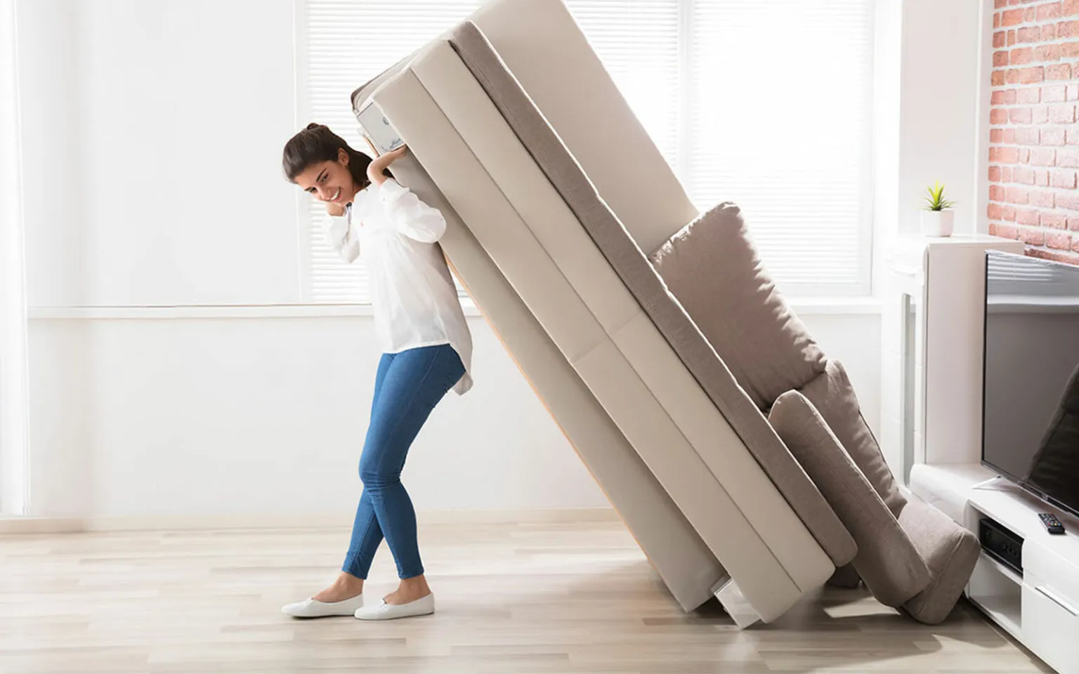 Moving sofa | McCool's Flooring